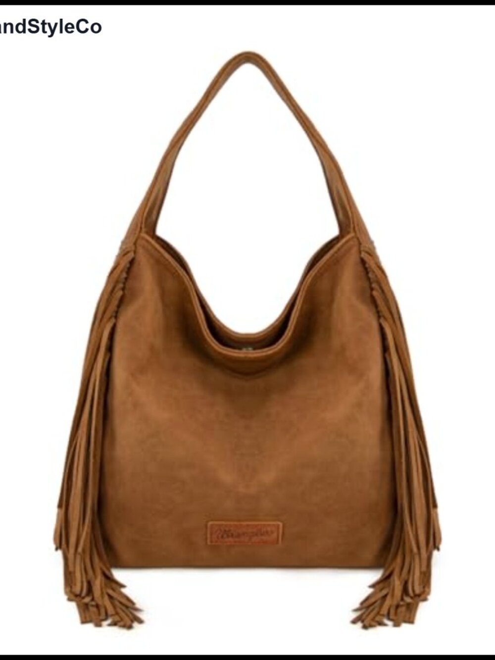 Wrangler Fringe Suede Hobo Bag Leather Tassel Western Shoulder Purse